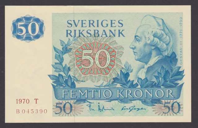 1970 - SWEDEN - 50 Kronor Banknote UNC