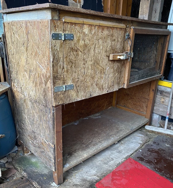 Festnight Kaninchenstall - 102x48x180 Cm, Mit 6 Boxen | Hasenstall Aus Holz, Für Kleintiere