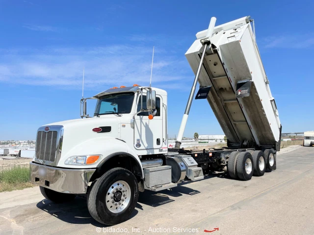 2021 Peterbilt 348 10-Yard Super Tag Dump Tractor Truck A/T 8.9L Diesel bidadoo