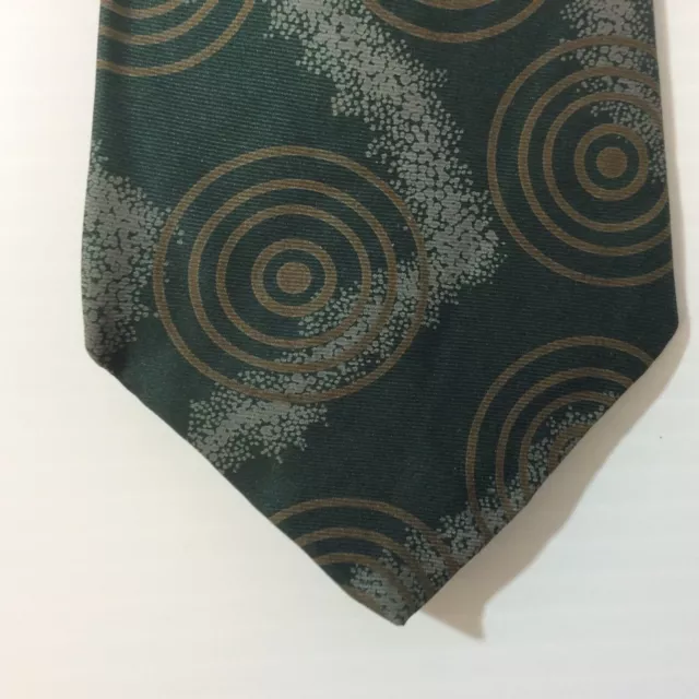 Harve Benard MENS TIE NECKTIE 3.25 in Abstract Silk Green Olive Gray