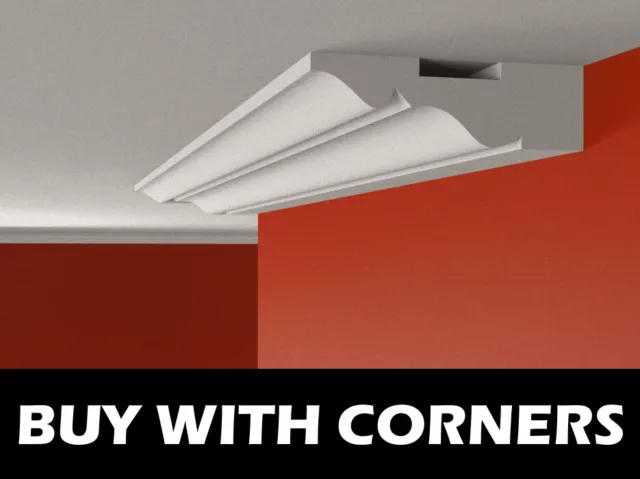 Coving Cornice Flat Ceiling  XPS Polystyrene BLX1 Wall Lightweight MANY SIZES