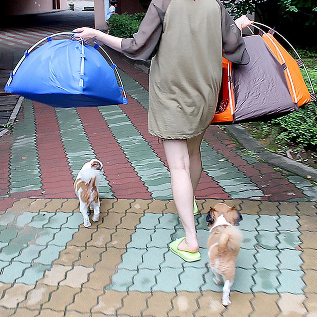 Cat and Dog House Kitten Teepee Foldable Pet Tent Rabbit Travel Washable