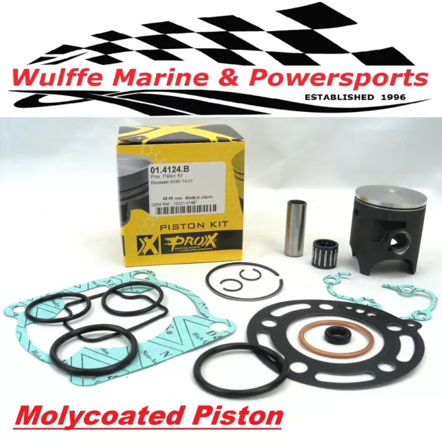 Piston Kit Kawasaki KX85 2014-21 Top End Rebuild Standard 48.5mm Bore 01.4124.B