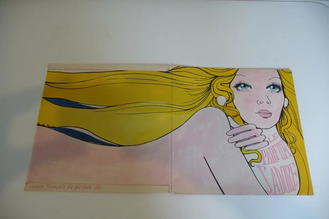 Le Parfum J'adore 45T Pub Cheesecake Art Cover Cfp Claude Vega Brigitte Bardot