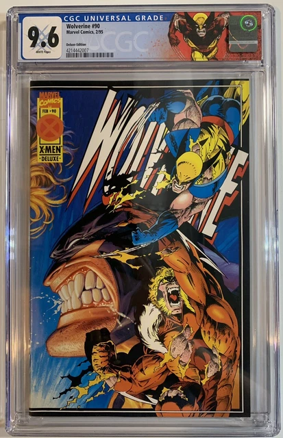 Wolverine #90 Cgc 9.6 Nm+ Deluxe - Trading Cards - High Grade - Custom Label