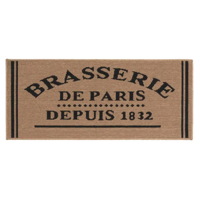 Tapis antidérapant - 50x120 cm - Brasserie de Paris - Beige