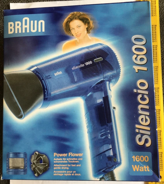 SECADOR DE PELO BRAUN SILENCIO PX 1600 -220V 1600W- Color Azul