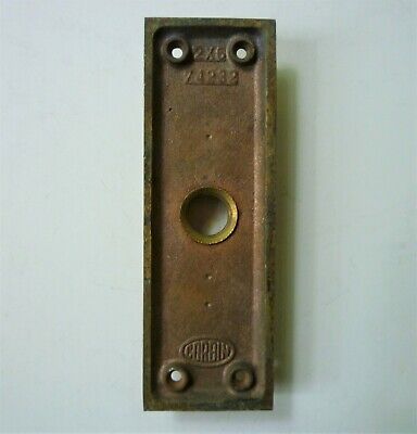 Vintage Corbin Single Brass Door Plate 2