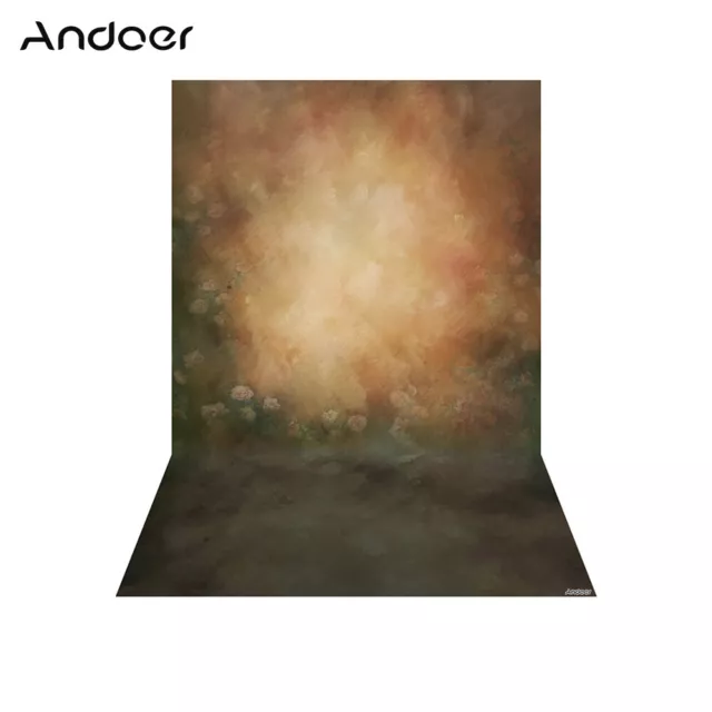 Andoer 5x7ft Photography Background Brown Retro Wall Backdrop Studio Photo/