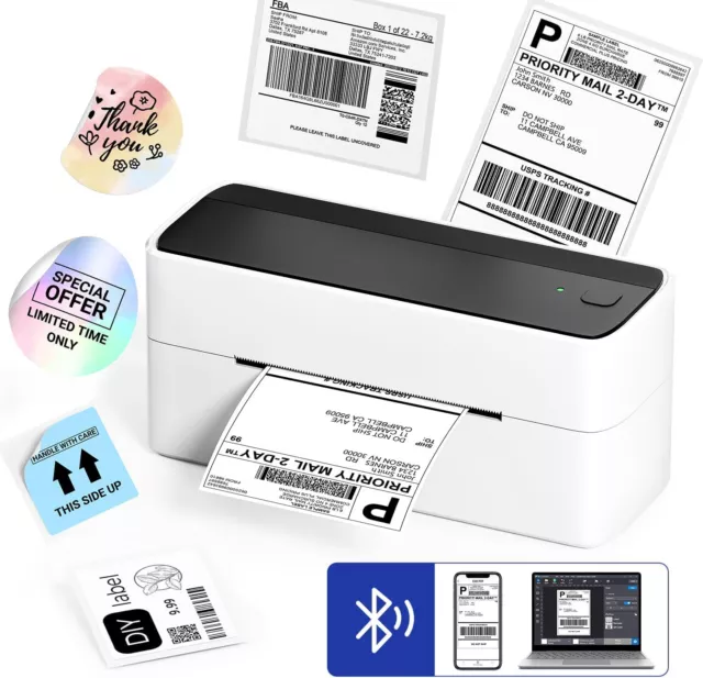 Thermodrucker Etikettendrucker 4X6 Wireless Bluetooth für Paketetikett DHL GLS