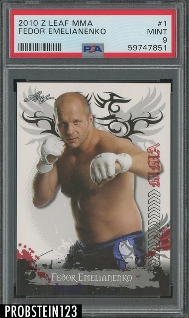 2010 Leaf MMA Fedor Emelianenko PSA 9 MINT 2010 Leaf MMA Fedor Emelianenko PSA 9 MINT