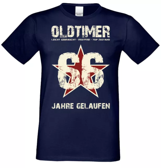 Geschenk 66. Geburtstag 66 Jahre Männer Mann Frau lustig Oldtimer Unisex T-Shirt