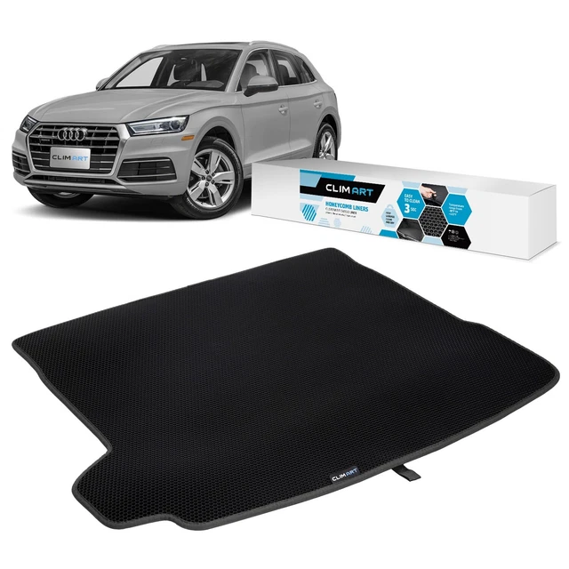 CLIM ART CARGO Trunk Liner for 20182024 Audi Q5 Black/Black 78.74
