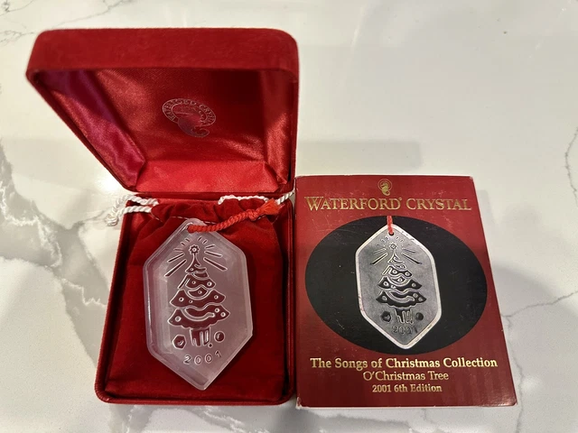 Waterford crystal Christmas ornament, 2001, Songs Of Christmas- O’Christmas Tree