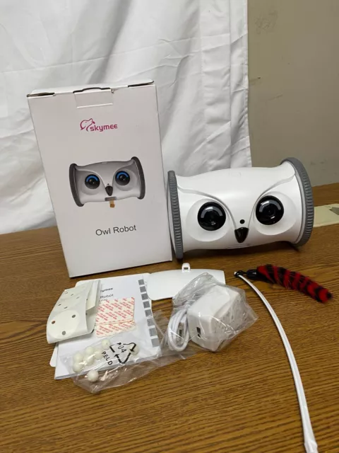 Skymee AI-C20 White Rechargeable 5000mAh Wireless Interactive Owl Robot