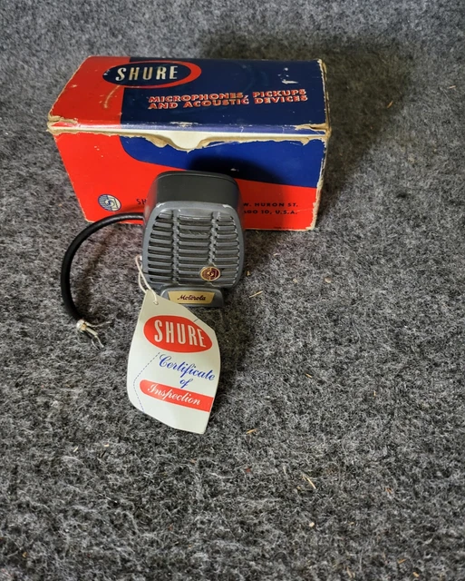 Motorola Shure Microphone with box