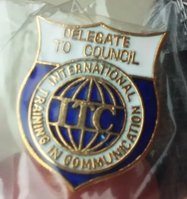 ITC Delegate to Council pin badge International Training Communication