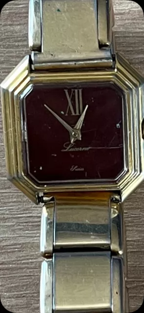 alte Lucerne Armbanduhr Damenuhr - Vintage - für Bastler!