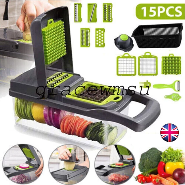 Gemüseschnetzer 15in1 Küche Mandoline Gemüseschnetzer Lebensmittelschneider