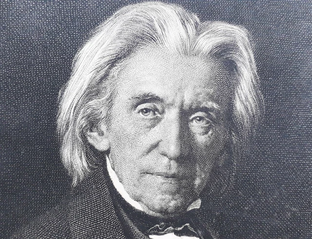 ALTE RADIERUNG, BILDNIS Ludwig Richters, Ernst Mohn nach Leon Pohle ...