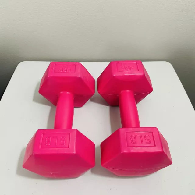 2-5 Lb FLO 360 Hex Hand Dumbbells, 10 Lbs Total Yoga Work Out Training Exercise