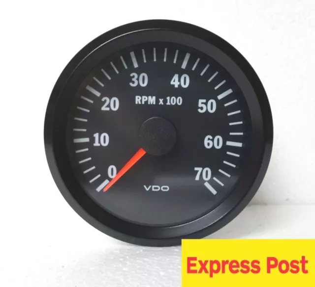 VDO COCKPIT VISION TACHO-METER 12V 80mm  7000 RPM AUTOMOTIVE 333015032