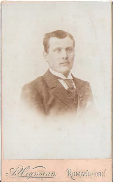 CDV Foto Herrenportrait - Romanshorn um 1900