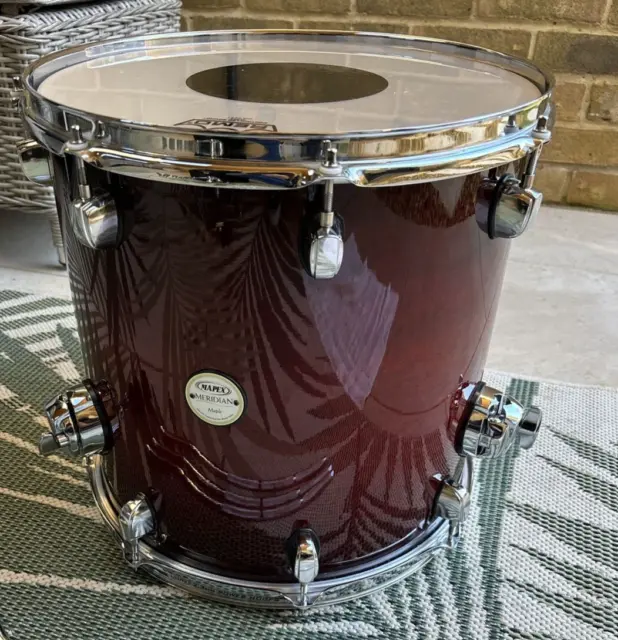 Mapex Meridian Maple 14" x 13" deep, 16 Lug, Cherry Lacquer finish floor tom