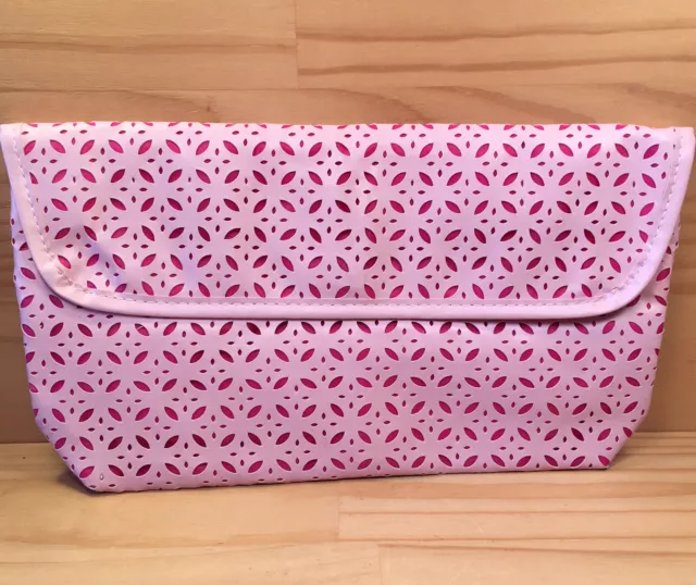 ULTA3 Colour Your World "Pink" Beautiful Make-up Bag Cosmetic Clutch Purse Pouch