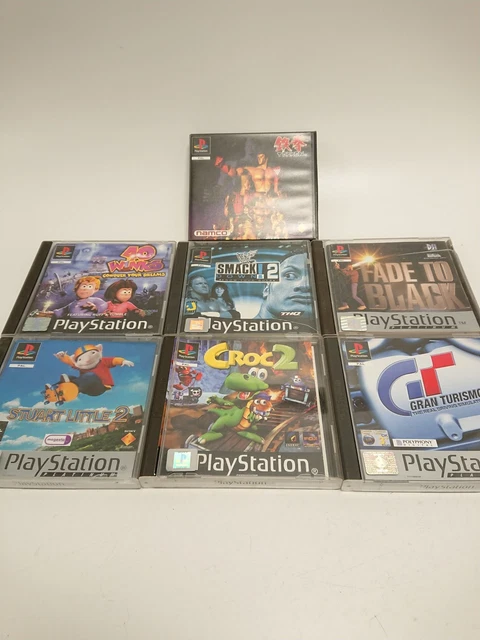 Bundle X 7 Playstation Video Games Tekken Gran Turismo 2 Fade To Black