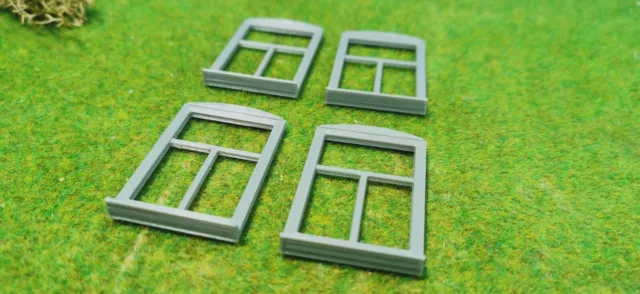 4 Stück Altbau Fenster Set Spur-G ( 1:22,5) Diorama Modellbau Haus passt zu LGB