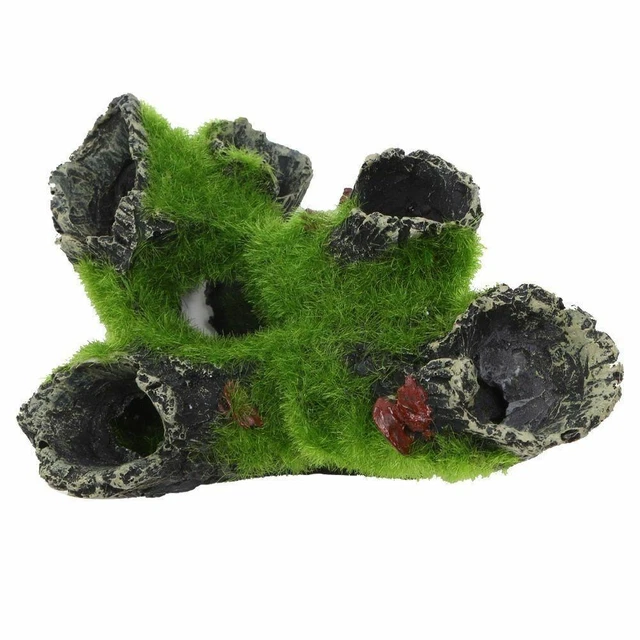 Fish Tank Aquarium Resin Cave Ornament Decor Landscaping Decoration Wood Home