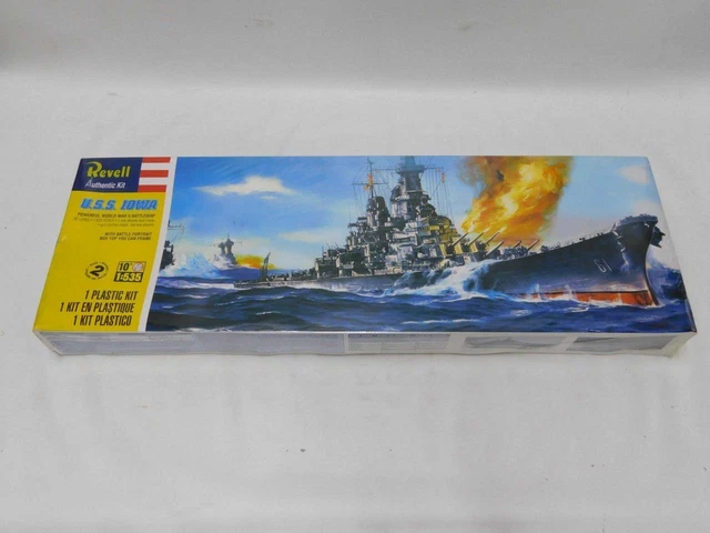 1 535 REVELL WWII USS Iowa Battleship US Navy Ship Plastic Model Kit 