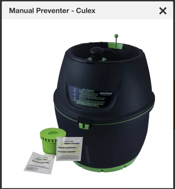 Green Strike Mosquito Preventer Manual System Culex