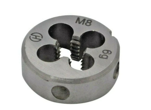 Right Hand Metric Die M8x1.25 Thread HSS