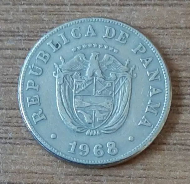 République de PANAMA; Pièce  5 CENTESIMOS 1968 (#7235)