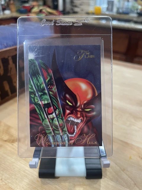 Wolverine vs Hulk 1994 Flair Fleer Marvel Annual Wolverine vs Hulk Card #34