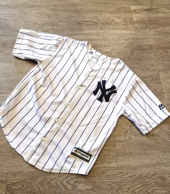 New York Yankees Childrens Baseball Jersey MLB Majestic Genuine Preowned YOUTH 7