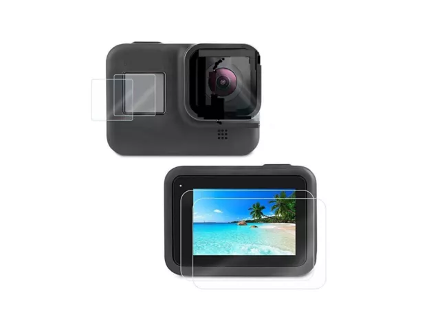 Tempered Glass Screen Protector Cover Lens Kit For GoPro Hero 12 11 10 9 8 7 6 5 2