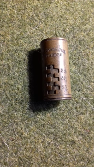 Ancienne Dosette Mesure à Poudre Et Plomb Manufrance - Occasion, Vintage, Outil De Chasse