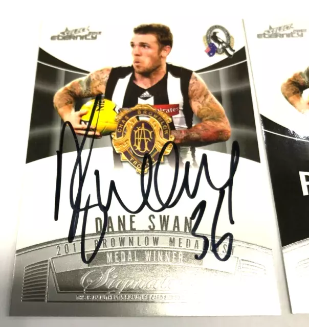2012 Select AFL Eternity Medal Signature Redemption Card MWS1 Dane Swan #38/200 2