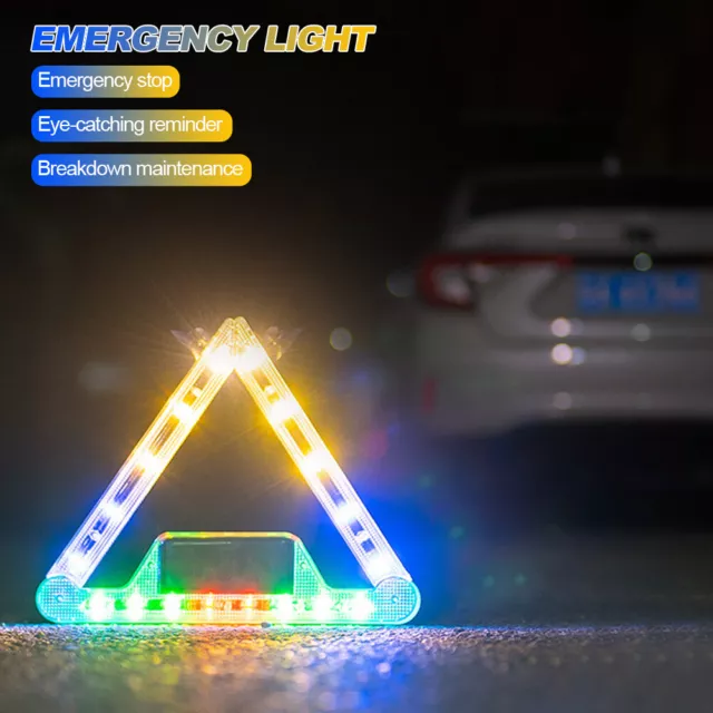 Car Solar LED Strobe Lights For Auto Emergency Grill Warning Lamp LED Windshield