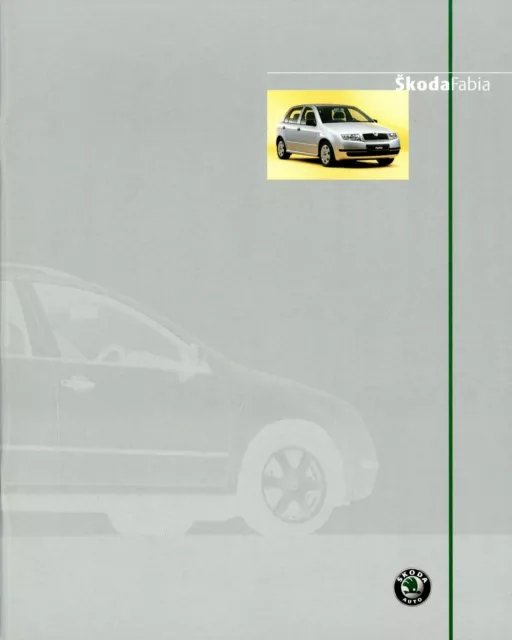 Skoda Fabia Prospekt 2003 3/03 D brochure prospectus brosjyre Katalog catalog