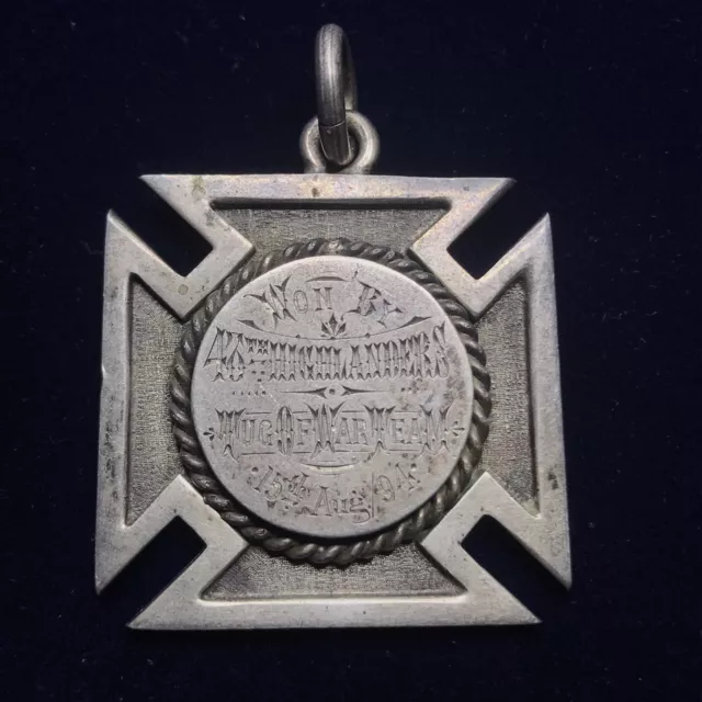 Canada: 15th August 1894 48th Highlanders Silver Tug Of War Medal
