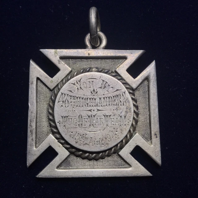 Canada: 15th August 1894 48th Highlanders Silver Tug Of War Medal Canada: 15th August 1894 48th Highlanders Silver Tug Of War Medal