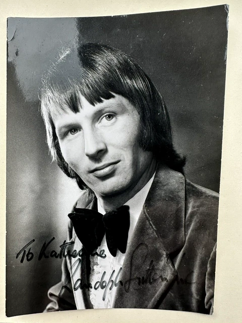 Randolph  Sutton  Jr       - British  Singer   - Autographed  Photo
