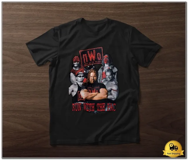 Vintage Nwo Wcw 1998 Pro Wrestling Single Stitch 100% Cotton Men T-Shirt 101108