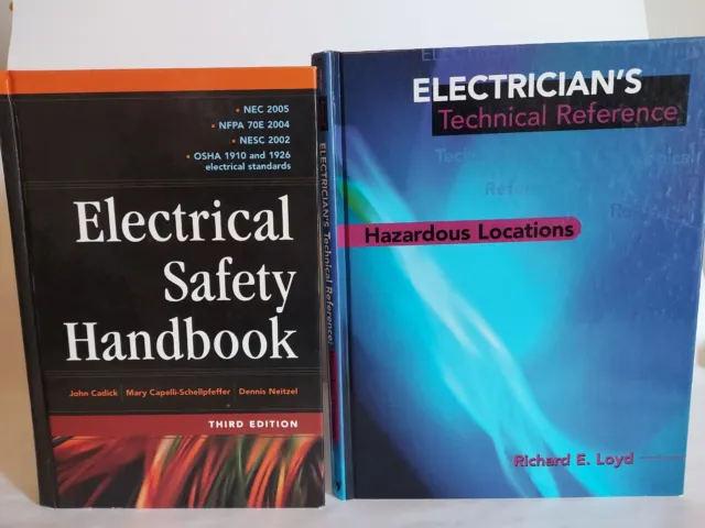 Electrical Safety Book Lot Handbook HAZARDOUS Locations Electrician technical