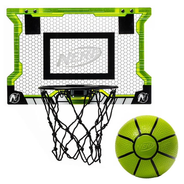 Nerf Basketball Pro over the Door Hoop with Ball - 18 In. X 12 In. new