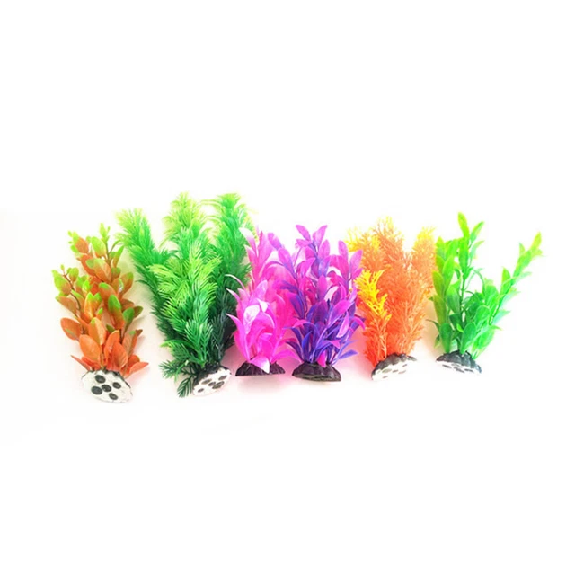 6 pz pianta subacquea artificiale alghe pianta contraffatta acquario decorativo